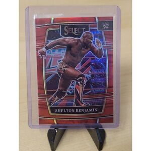 2022 Panini Select WWE Shelton Benjamin Red Prizm Concourse Level /249